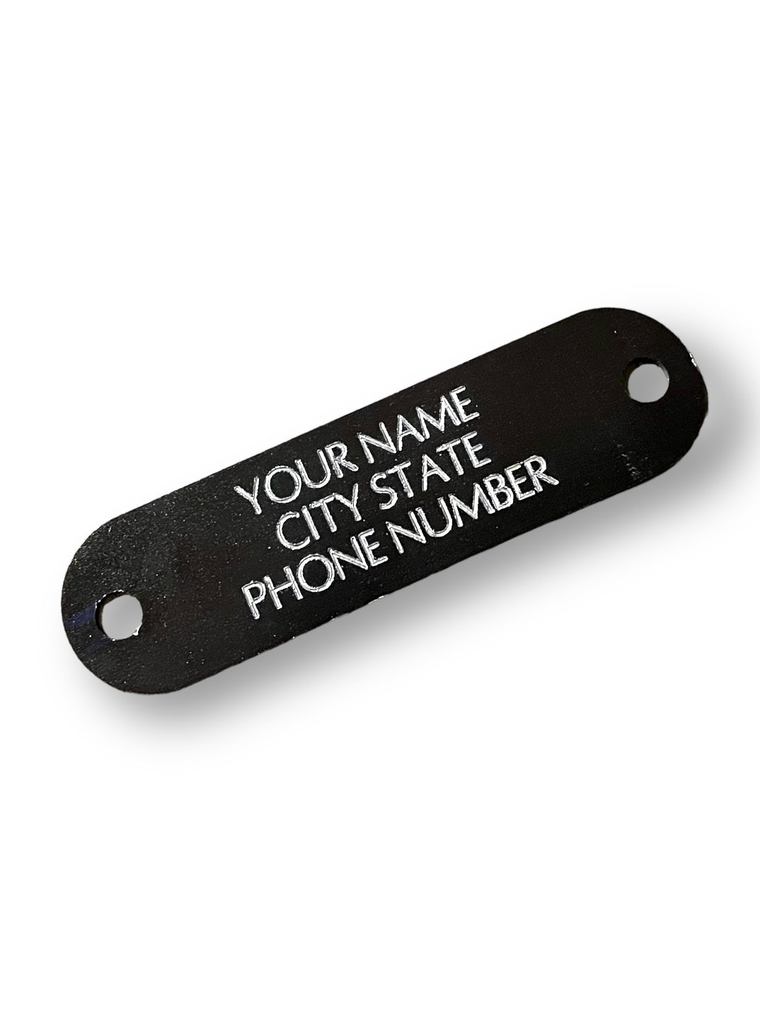 Black Engraved Nameplate