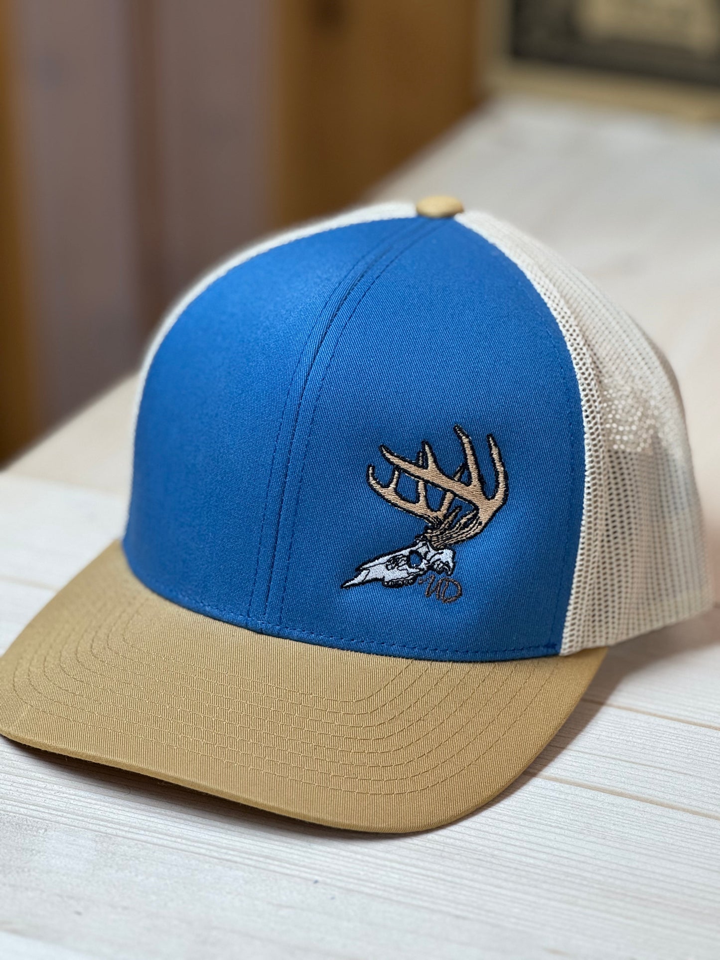 UD- DEER SKULL- BLUE/TAN