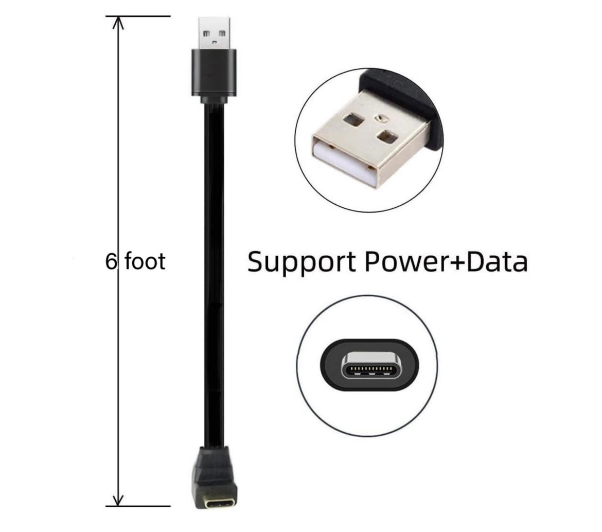 6 FT USB Charging/Data Cord For Garmin Alpha 300/300i, T20 Or TT25